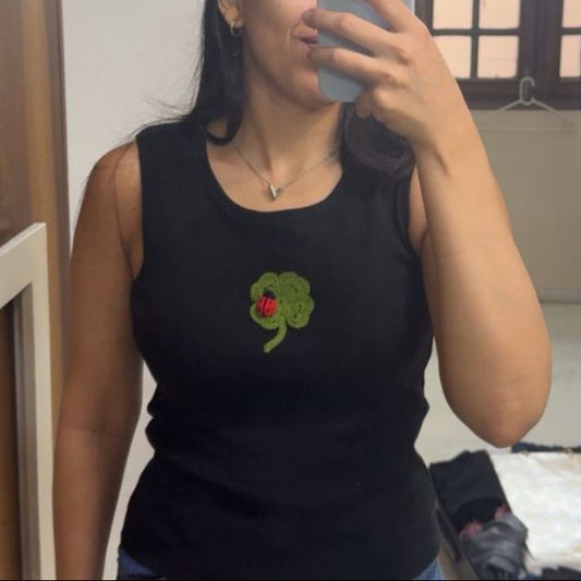 Lucky Charm Tank Black
